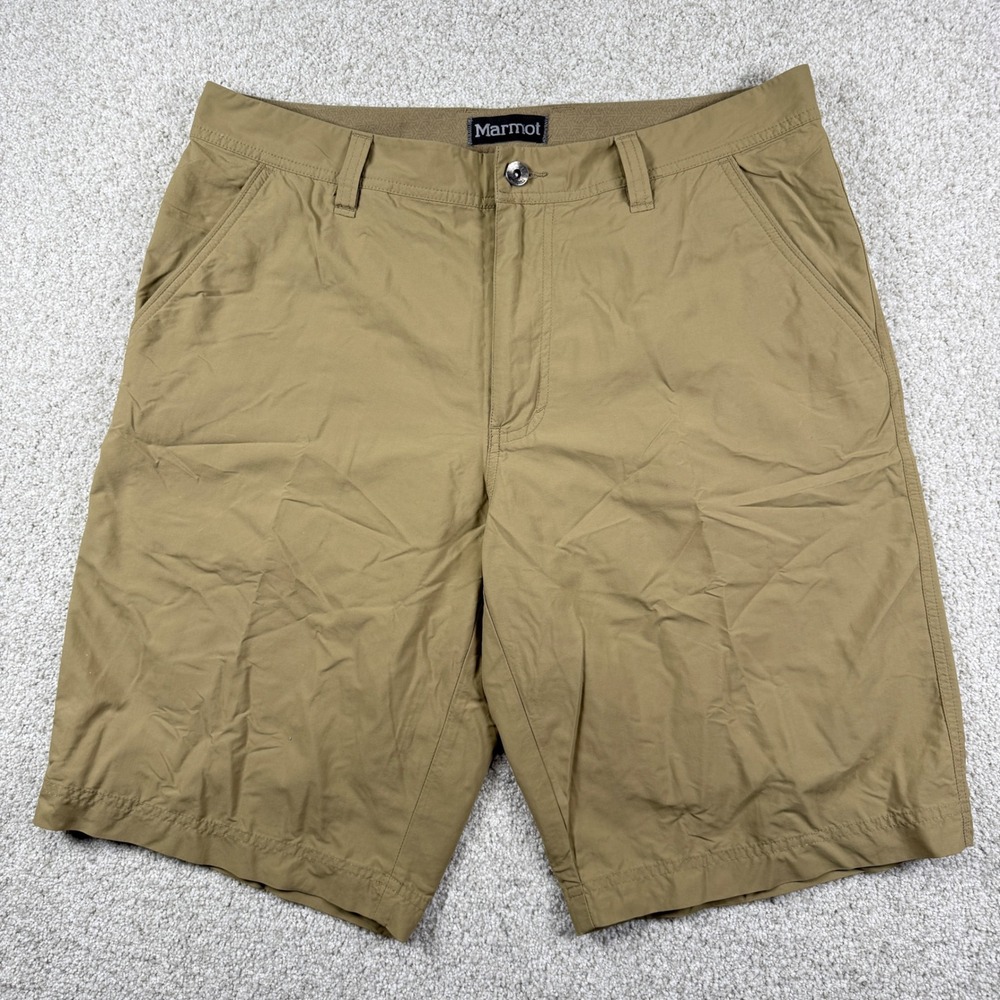 Marmot Shorts Mens 34 Tan Hiking Cargo Outdoor Performance B64360